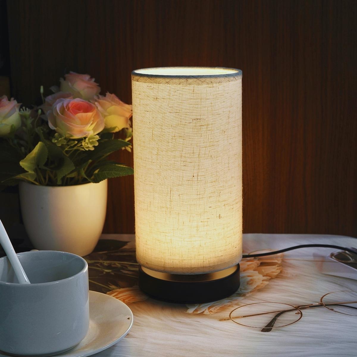 USB Powered Table Lamp, Modern Desk Lamp with Switch Button, Soft Warm Light Lamp for Living Room & Bedroom Decor, Mood Decorative Lights, Home Decor Light, Ideal Gift for Friend