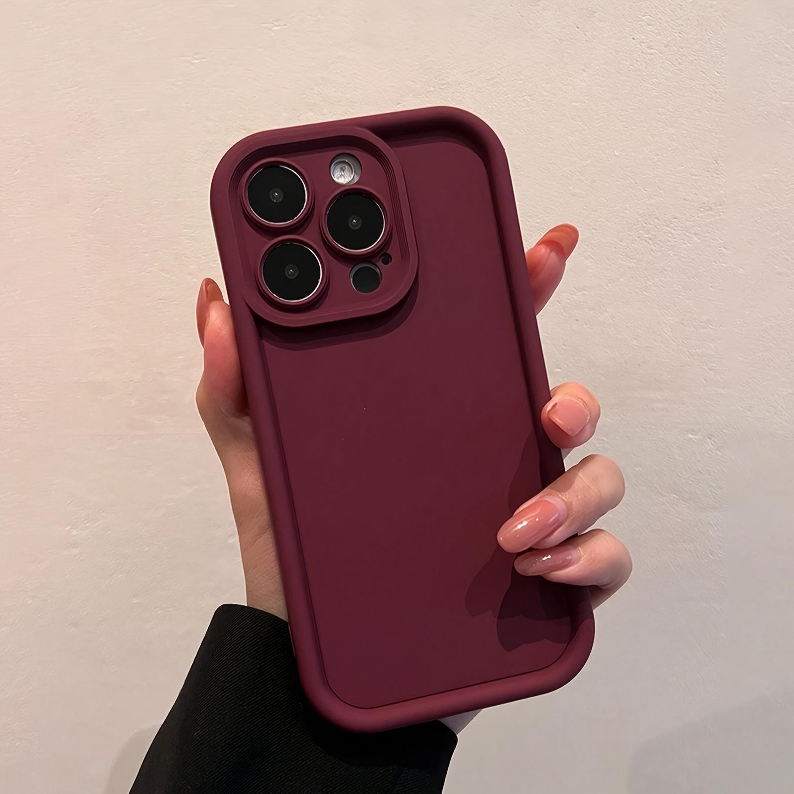 Iphone Solid Color Matte Soft Shell Case - Anti-Fall Mobile Phone Case Transparent White Black for Men Women for iPhone17/16 15 14 13 12 11 XS XR X 7 8 Mini Plus Pro Max SE