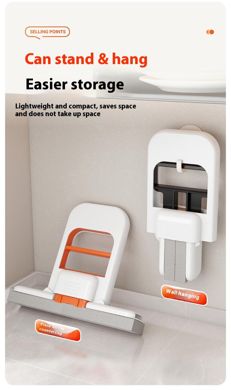 Handheld Mini Foldable Desktop Mop Small Cotton Mops Sponge Cleaning Tool For Bathroom Kitchen Desktop Glass Living Room Car