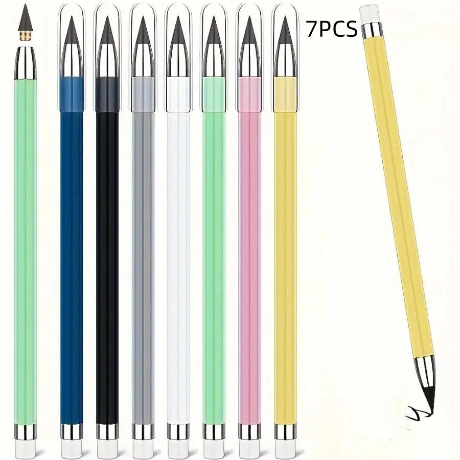 Infinity Pencil Reusable Eternal Writing Pencil with Eraser, Durable Design for Long-Lasting Use, Perfect for Daily Writing Needs