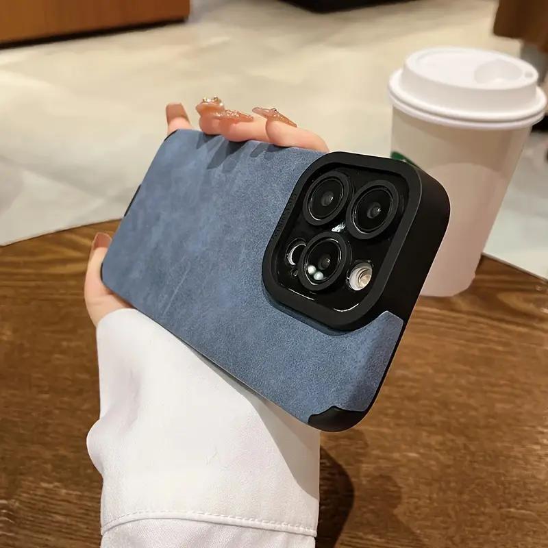 2026 New Fashion Luxurious Imitation Deer Skin Matte Phone Case, Soft Shockproof Cover for iPhone 17 Pro Max, 16, 15, 14 Plus, 13, 12 Pro Max