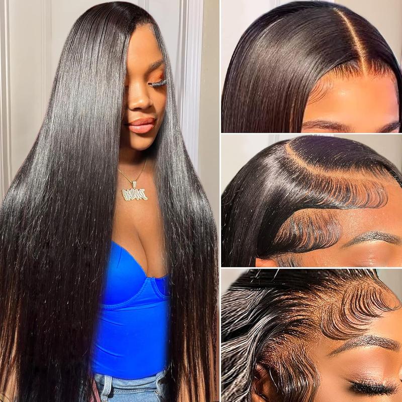 Bling Hair Clearance Sale Bone Straight Wigs 13x4 13x6 Hd Transparent Lace Human Hair Wigs For Women 360 Full Lace Frontal Wig Pre Plucked 30 28 Inch 180% Density TikTokShopHolidayHaul