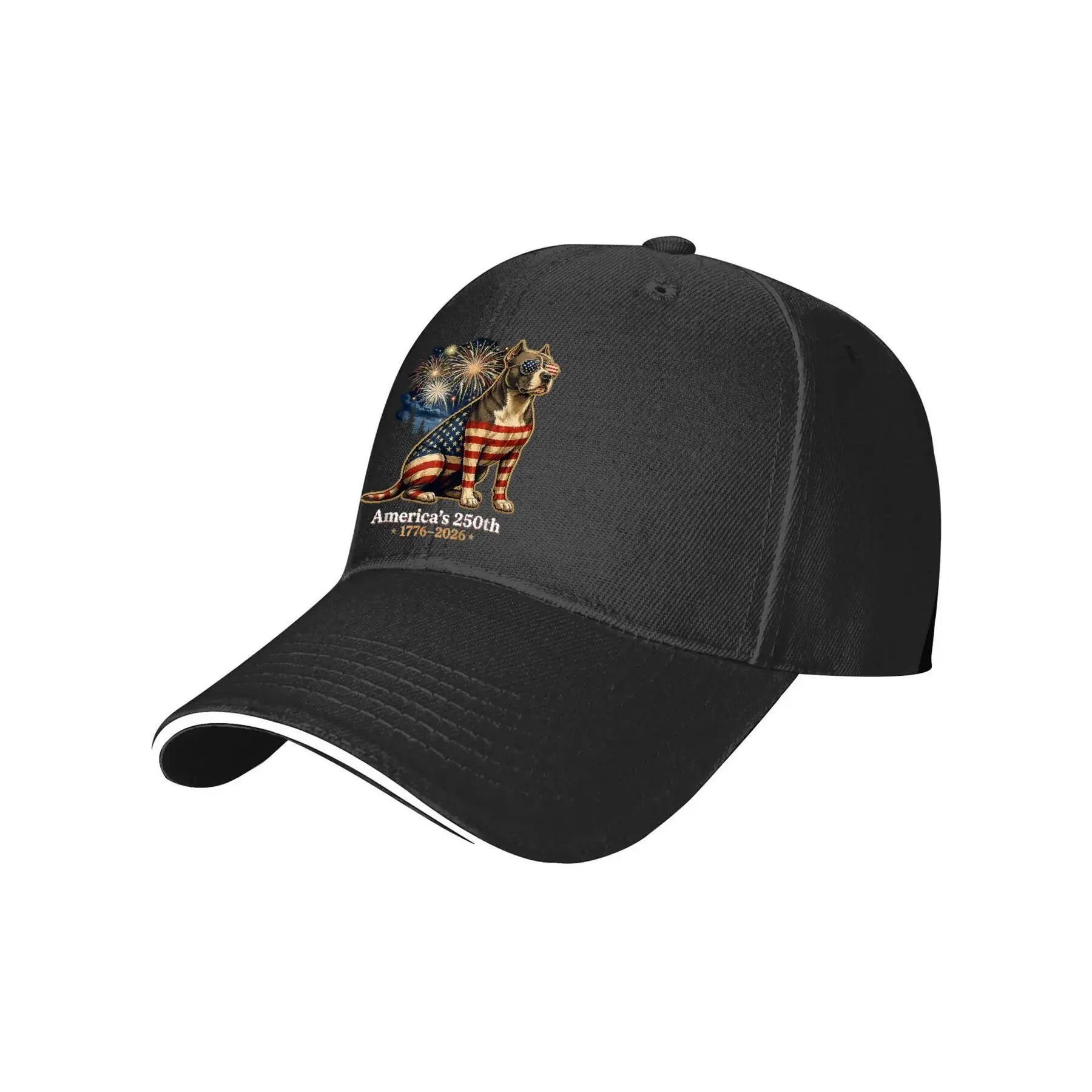Pitbull America's 1776 2026 Novelty Awesome Graphic Baseball Cap Hats Fashion Baseball Cap Funny Hats