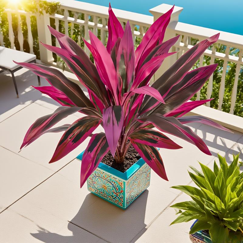 2pcs - Realistic Large Outdoor Simulated Flower, Weather-resistant Plastic Material, Garden/terrace/wedding/party/porch Railing/courtyard/photography Decoration,