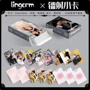 55 Pcs/Set Thai Drama The Secret of Us LingOrm Laser Lomo Card Ling Orm Star HD Photocard for Fans Cosplay Collection Gift
