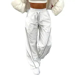 Cargo Pants Women Parachute Pants Y2K Baggy Casual High Waist Wide Leg Track Pants Streetwear(Gift)