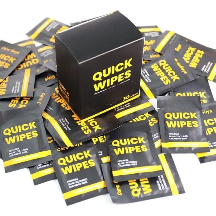 Quick Wipes Shoe Cleaner Wipes Individually Packaged - -Textured Cleaning Wipe Suit For Sneakers and Shoes