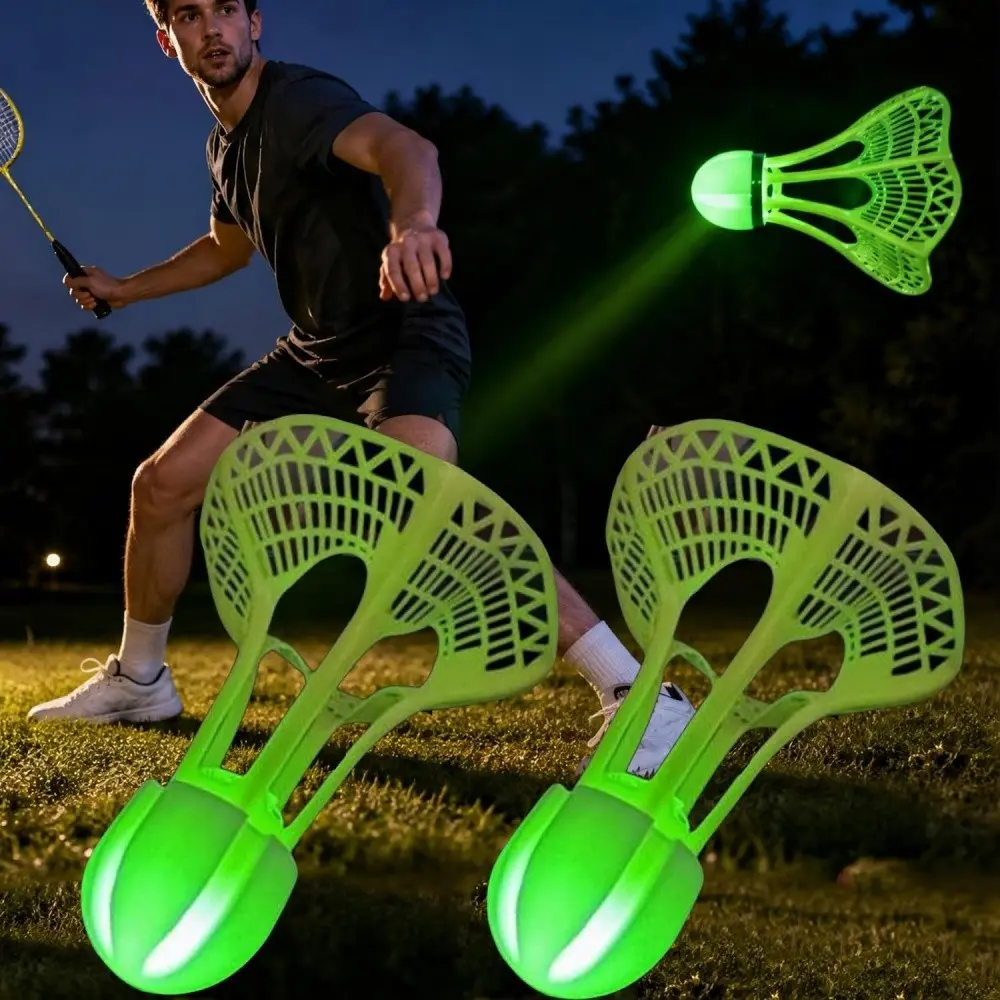 2pcs/4pcs Glow-In-The-Dark Badminton Shuttlecocks, Wind-Resistant, Ideal for Indoor Outdoor Sports, Night Light Badminton Balls