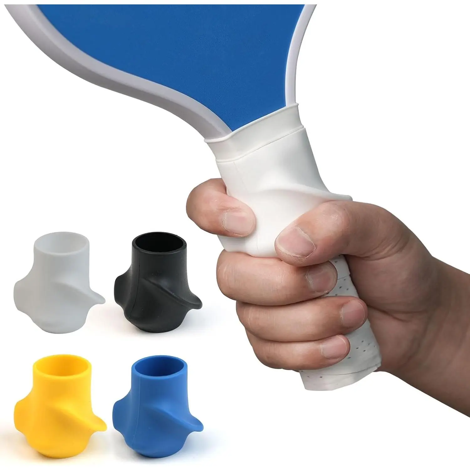 Pickleball Paddle Handle Ergo Grip Insert, Ergonomic Finger Rest for Enhanced Control, Fits Most Paddles for Ball Sports & Outdoor Activities