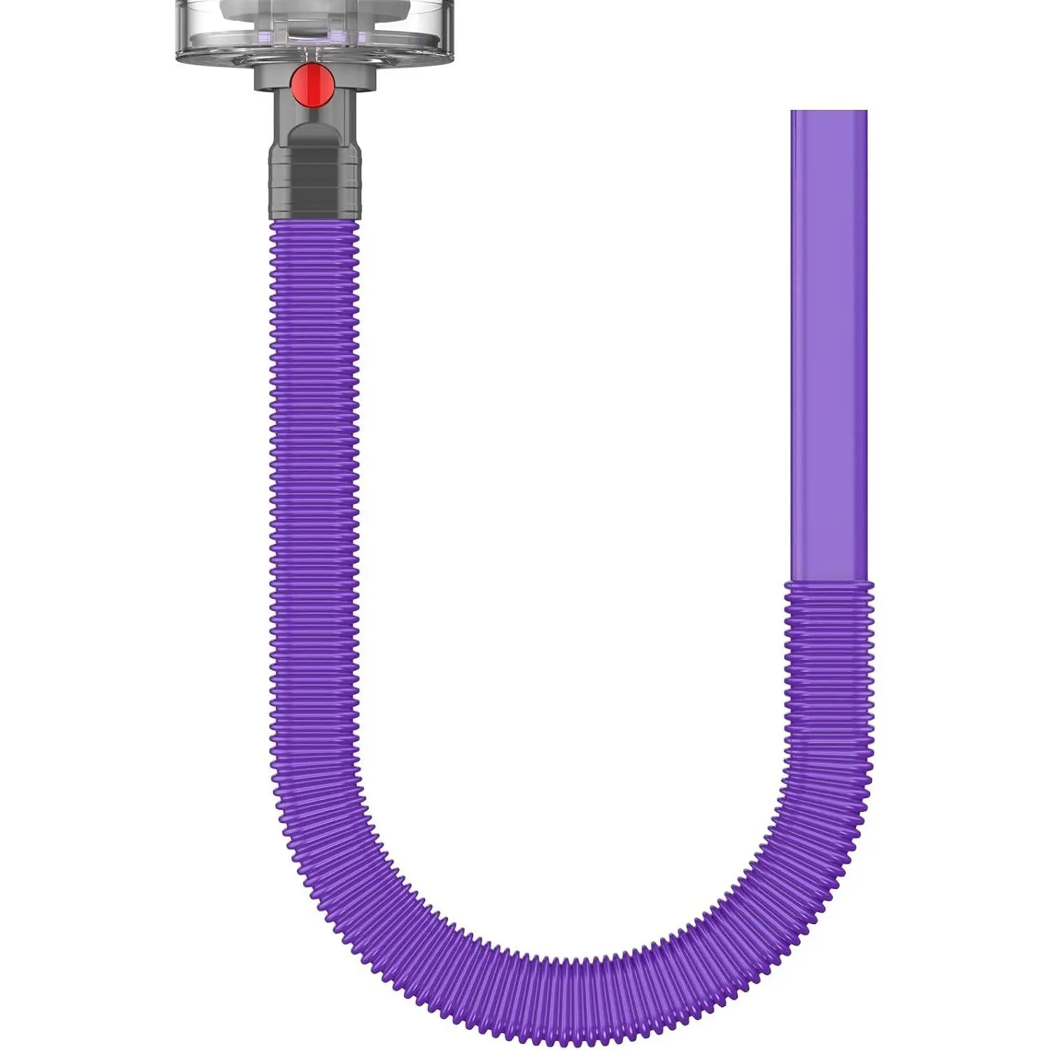 Dryer Lint Vacuum Attachment Hose Compatible with Dyson V15 V12 V11 V10 V8 V7 Gen5 Cordless Vacuum Cleaner, Flexible Dryer Vent Cleaner Kit Lint Removal Tool Purple