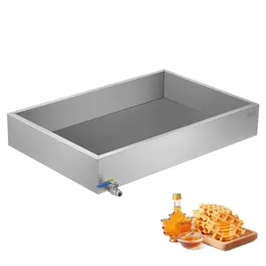 VEVOR Maple Syrup Evaporator Pan, 17.5 Gallon, 254 Cups of 8.8oz Maple Syrup, Flat Evaporator Pan with 1 Valve and 3 Heating Methods, 304 Stainless Steel Maple Syrup Pan for Home, Outdoor