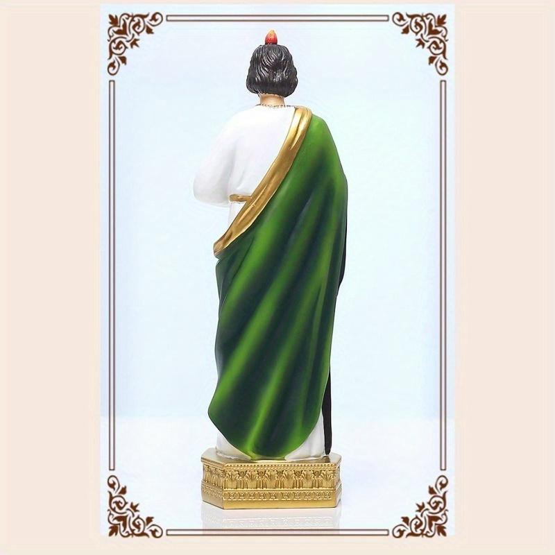 8 Inch St. Jude Statue, Religious Resin St. Jude Statue, Religious Colorful Gift St. Jude Tadeo Statue, Suitable for Religion and Worshippers Praying at Home, Collection of Decorative Statues (8.5 Inch), Christmas Gift, Black Friday
