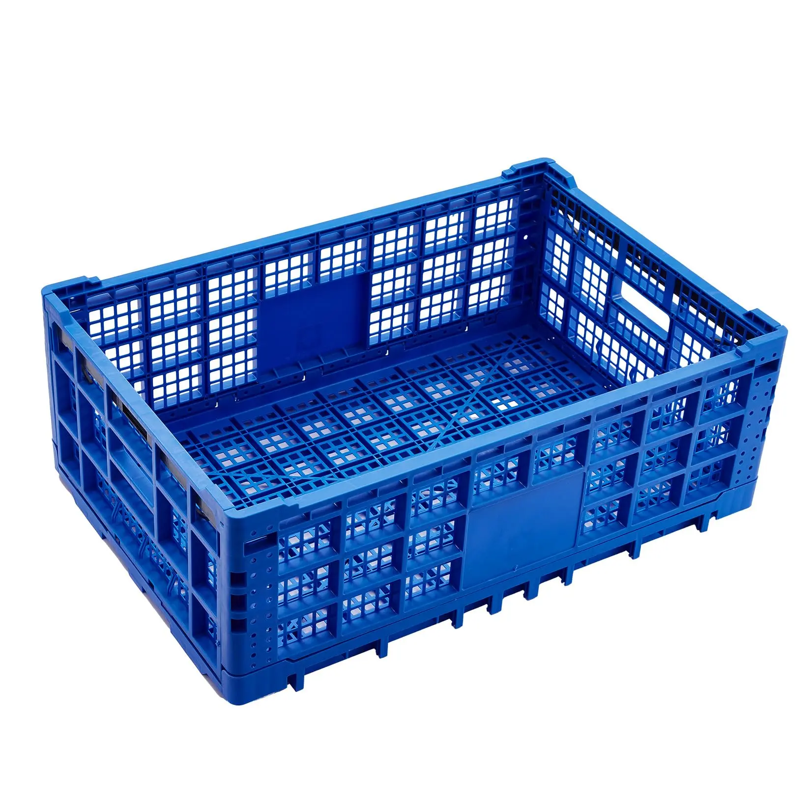 Garvee 2PCS Foldable Plastic Storage Crates with 52L/14Gal Capacity, Collapsible Design for Easy Storage and Transport, Durable and Versatile Containers for Home, Office, or Outdoor Use