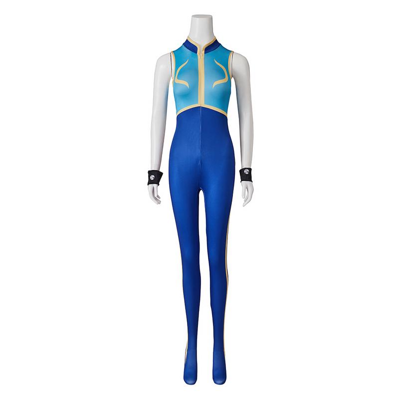 Chun Li Cosplay Costume Fighting Game Chun-Li Jumpsuit SF6 ChunLi Battle Suit Kungfu Chunli Halloween Carnival Bodysuit Outfit