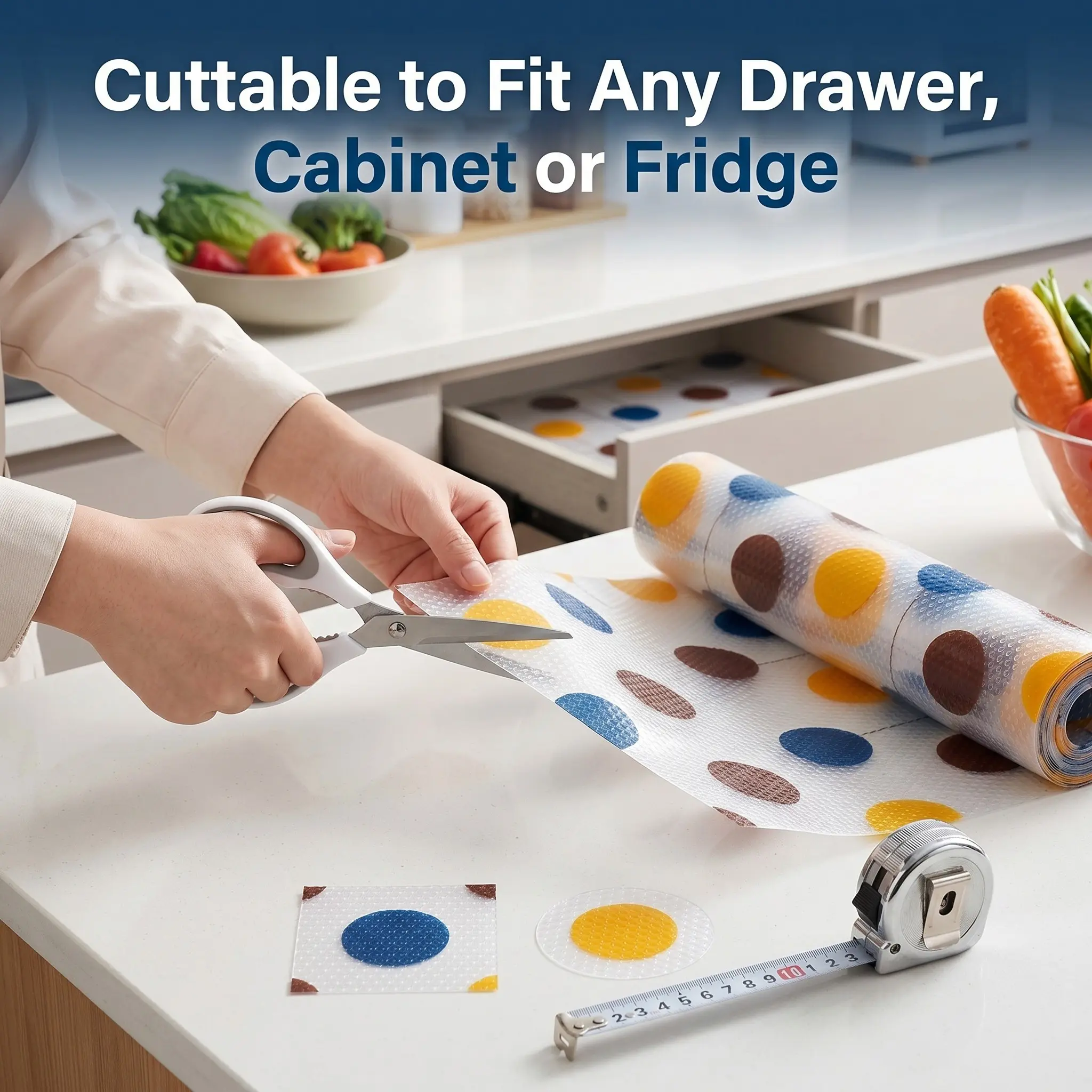Breathable Non-Slip Drawer Liner, Bedroom Storage Cabinet Protector Pad, Durable & Easy-To-Clean, Ideal for Organizing Your Space