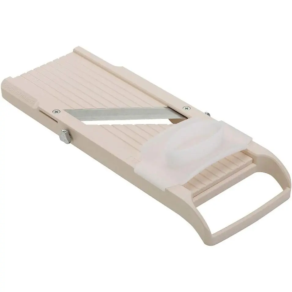 Super Standard Madoline Slicer, with 4 Japanese Stainless Steel Blades, Almond