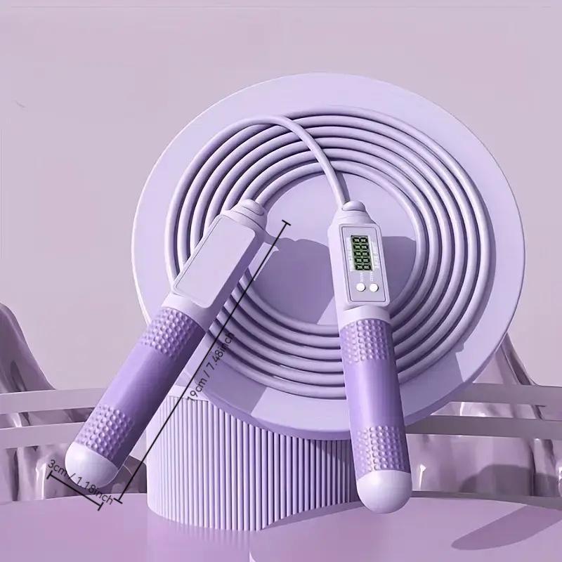 Smart Counting Jump Rope with Digital Display - Professional Tangle-Free Skipping Rope for Home Gym, Fitness & Cardio Training LED Resistance Band Kegel Trainer