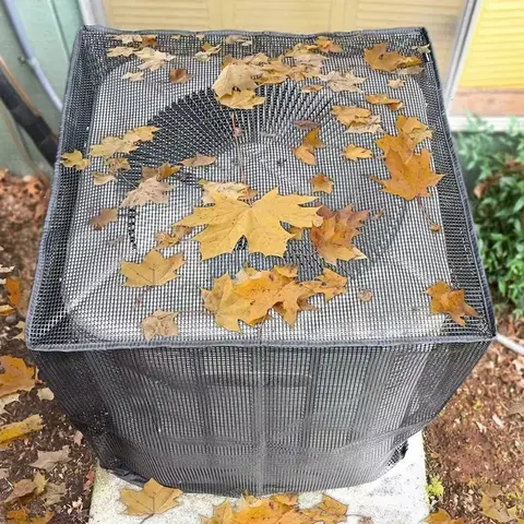 Durable Air Conditioner Cover, Full Mesh AC Protector, Heavy-Duty Outdoor Protection, All-Season Use, AC Covers, AC Covers For Outside