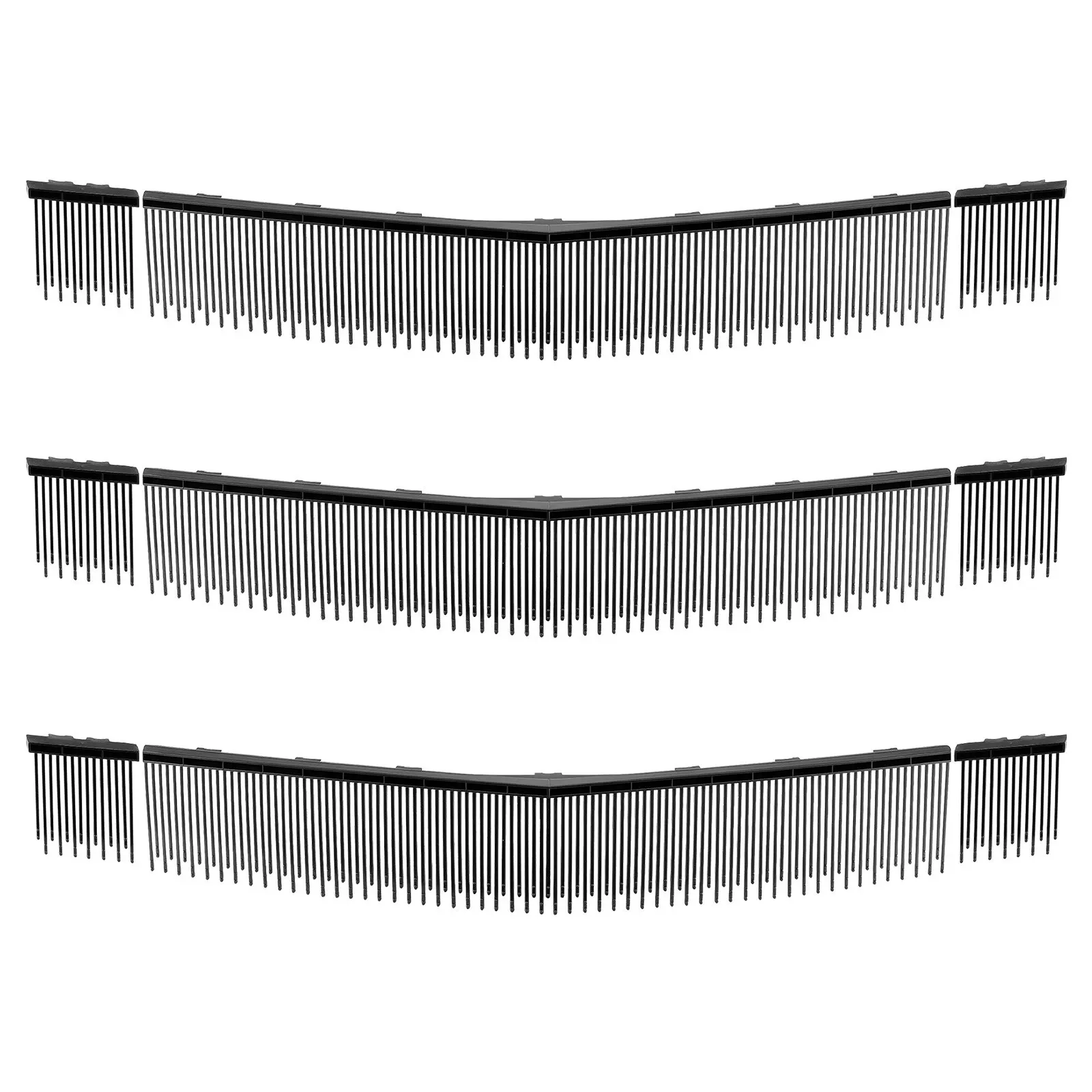 VEVOR 3 Packs Lawn Sweeper Brush Replacement, Compatible with VEVOR 30 in Lawn Leaf Collector Sweepers, Yard Sweeper Brush Paddle with Durable V-Shaped Bristles for Easy Grass Leaf Cleanup