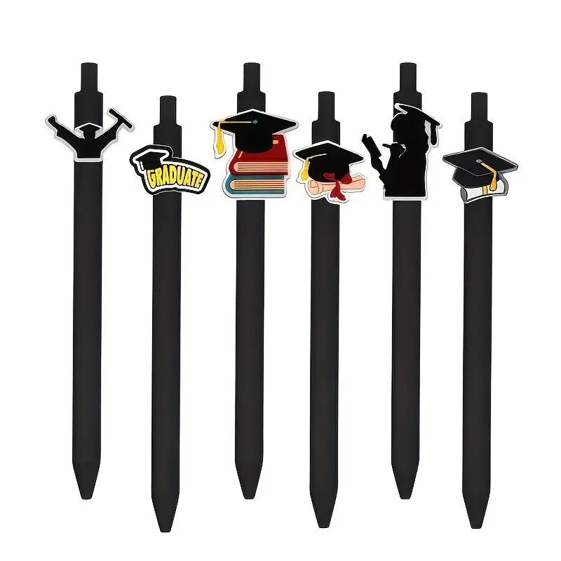 15/20/30pcs Graduation Theme Press-Button Mechanism Clips, Portable Design, Ideal for Graduation Party Gifts and Educational Supplies