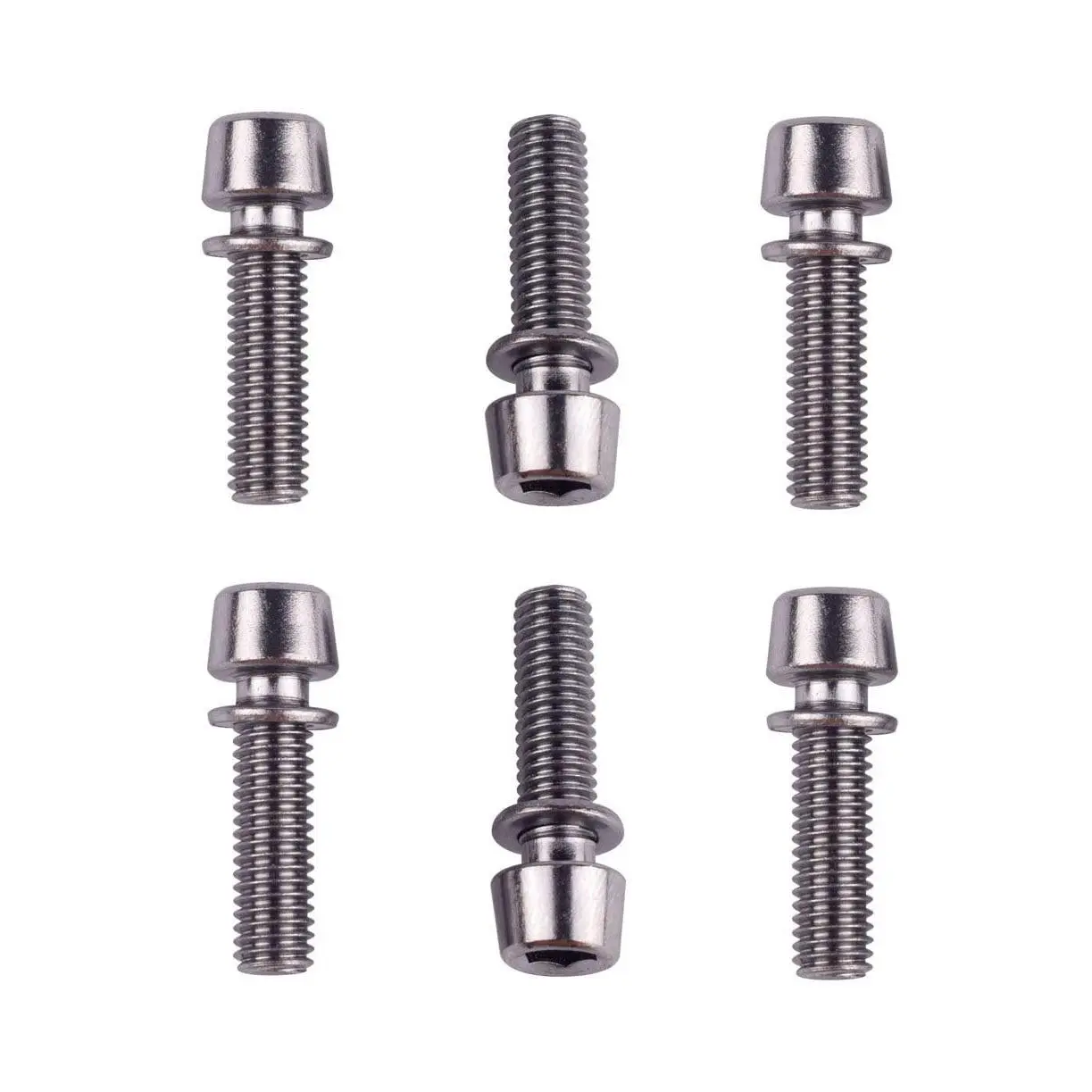 6 count M5X18mm  Stem  Allen Hex with Washer Screw for BMX/MTB/Road  ()