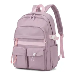 Unisex Nylon Backpacks for School, 16-Inch Laptop Daypack, 20-35L Large Capacity, Teen School Trip Ready, Urban Simple Functional Bag