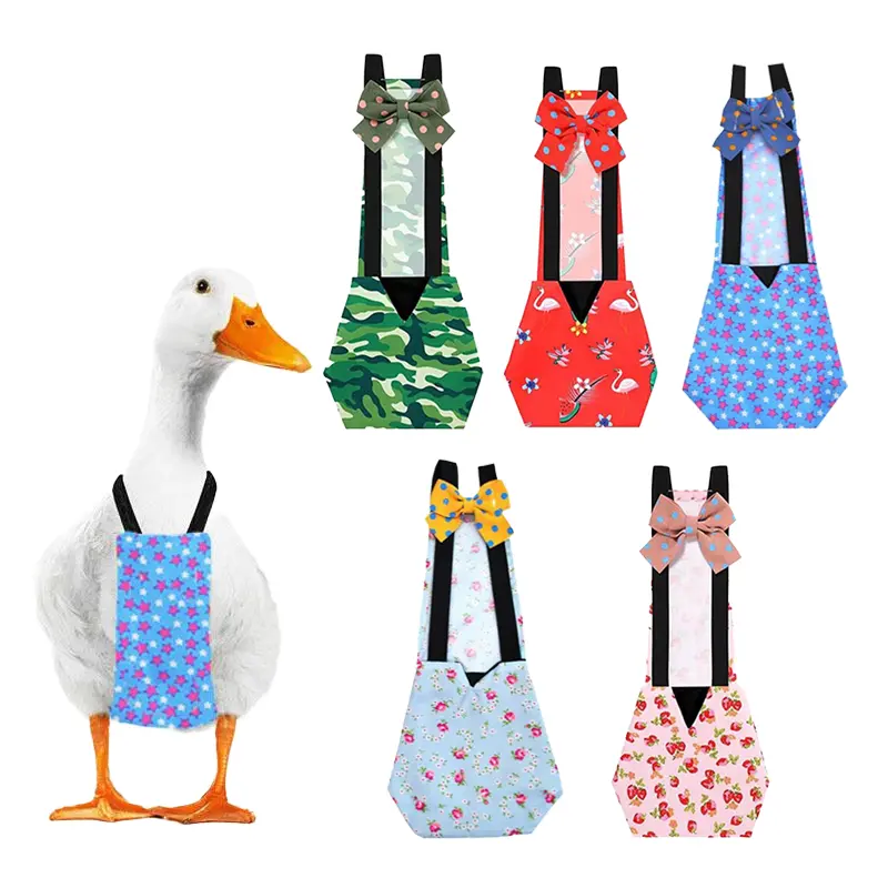 Reusable Duck Diaper - Washable Pee Pants for Call Ducks, Small Poultry, Ducks and Small Pets for Indoor Daily Wear and Outdoor Walking