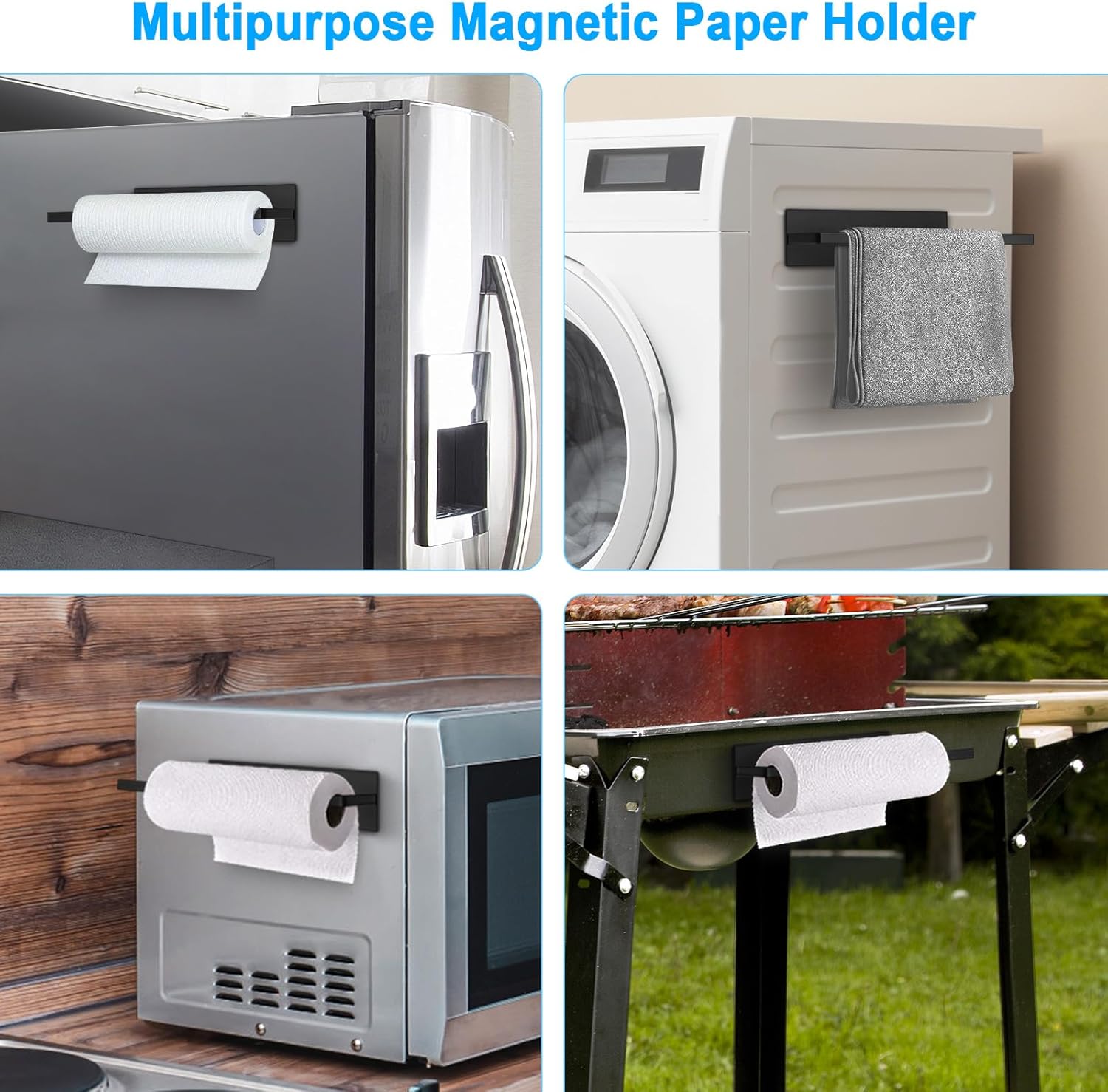 Magnetic Paper Towel Holder for Fridge, Toilet Paper Roll Holder Magnetic Paper Towel Rack Wall Mount Fridge Organizer for Paper Towels Rolls Bathroom Toilet Pantry RV Kitchen Organizers and Storage Magnetic Paper Towel Holder for Fridge, Toilet Paper Roll Holder Magnetic Paper Towel Rack Wall Mount Fridge Organizer for Paper Towels Rolls Bathroom Toilet Pantry RV Kitchen Organizers and Storage