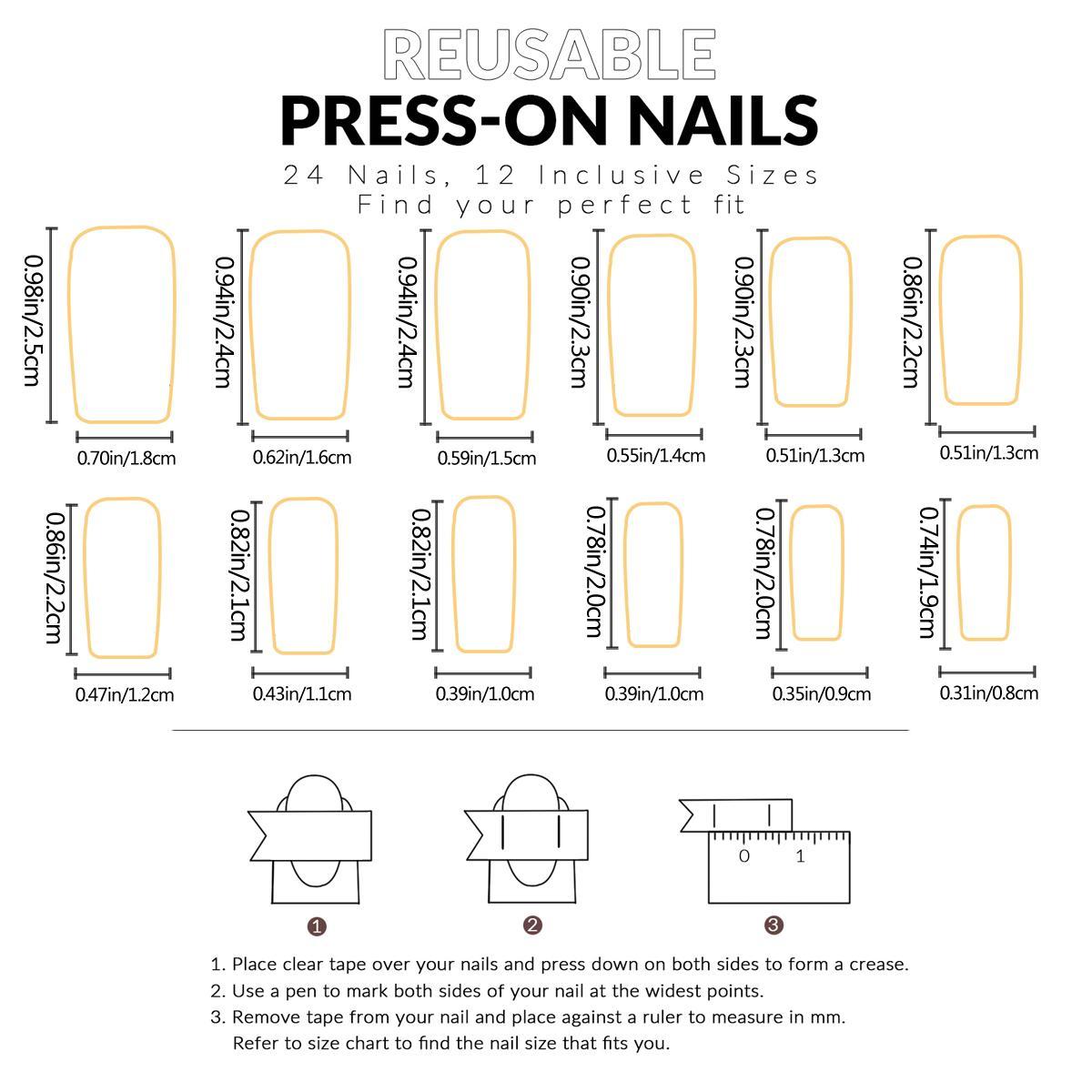 Rhinestone Decor Fake Nails with Nail File & Tape, 24pcs Short Square False Nails for Women & Girls DIY Nail Art, Effortless Press on Nails, Nail Supplies, Christmas, Christmas Gift