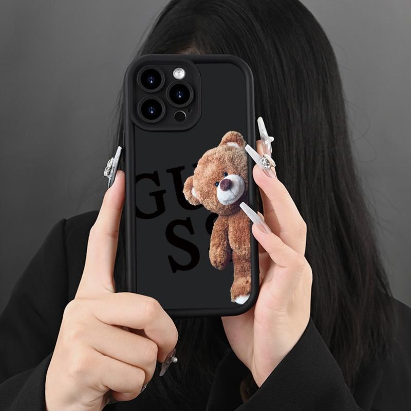 Phone Case - This Protective Case Features a Charming Bear Design, Showcasing Your Distinctive Style. It Is Compatible with Various for iPhone 17 E Air Pro ProMax iPhone16 15 14 Plus 13 12 Mini 11 X XS XR