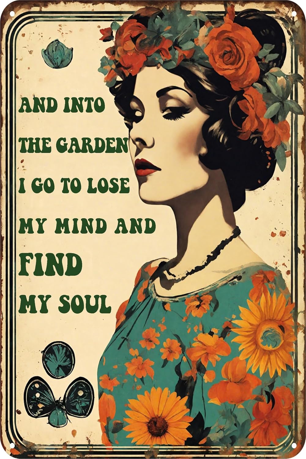 Creative Metal Logo -8x12 Inch Tiki Bar Logo - Perfect Gift for Friends - Hawaii Backyard Oasis Outdoor Terrace