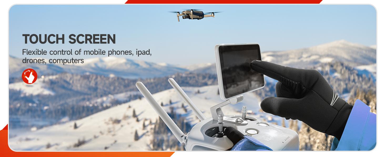 Winter Gloves for Men, Women, Warm Thermal Windproof Touchscreen Non-Slip