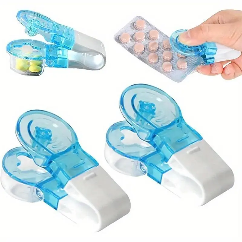 Portable Tablet Dispenser, Magic Medicine Dispenser, Mini Pill Extractor with Storage Box, Easy-To-Use for Elderly and Disabled