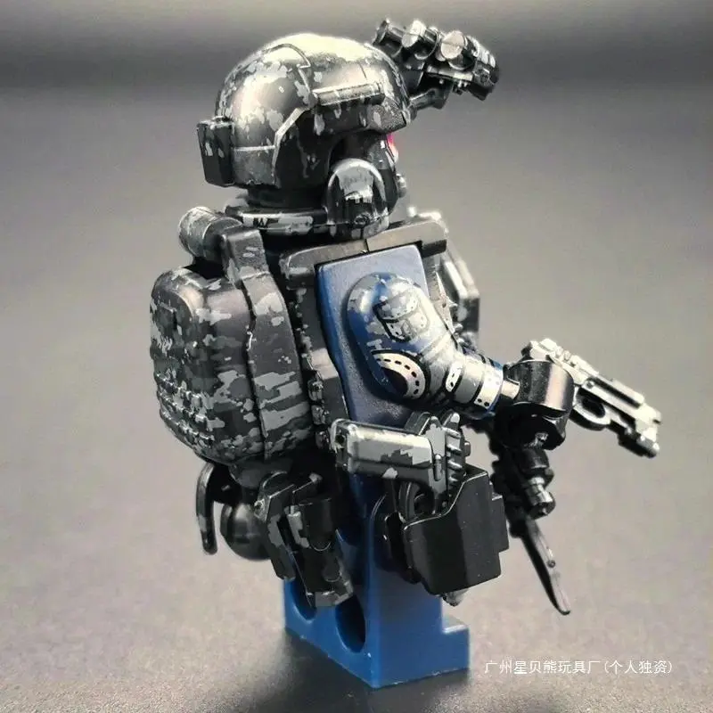 6pcsSoldiers, special forces, building blocks, weapons, handsome special police, Veyron Delta Operation, military toys, gifts.