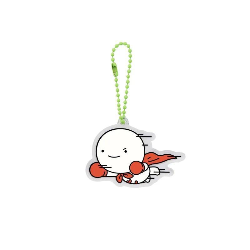 Popular Korean Boy Group Idol Cute Animal Pendant Cartoon Style Transparent Acrylic Bead Chain Next Door Keychain Fans Collect