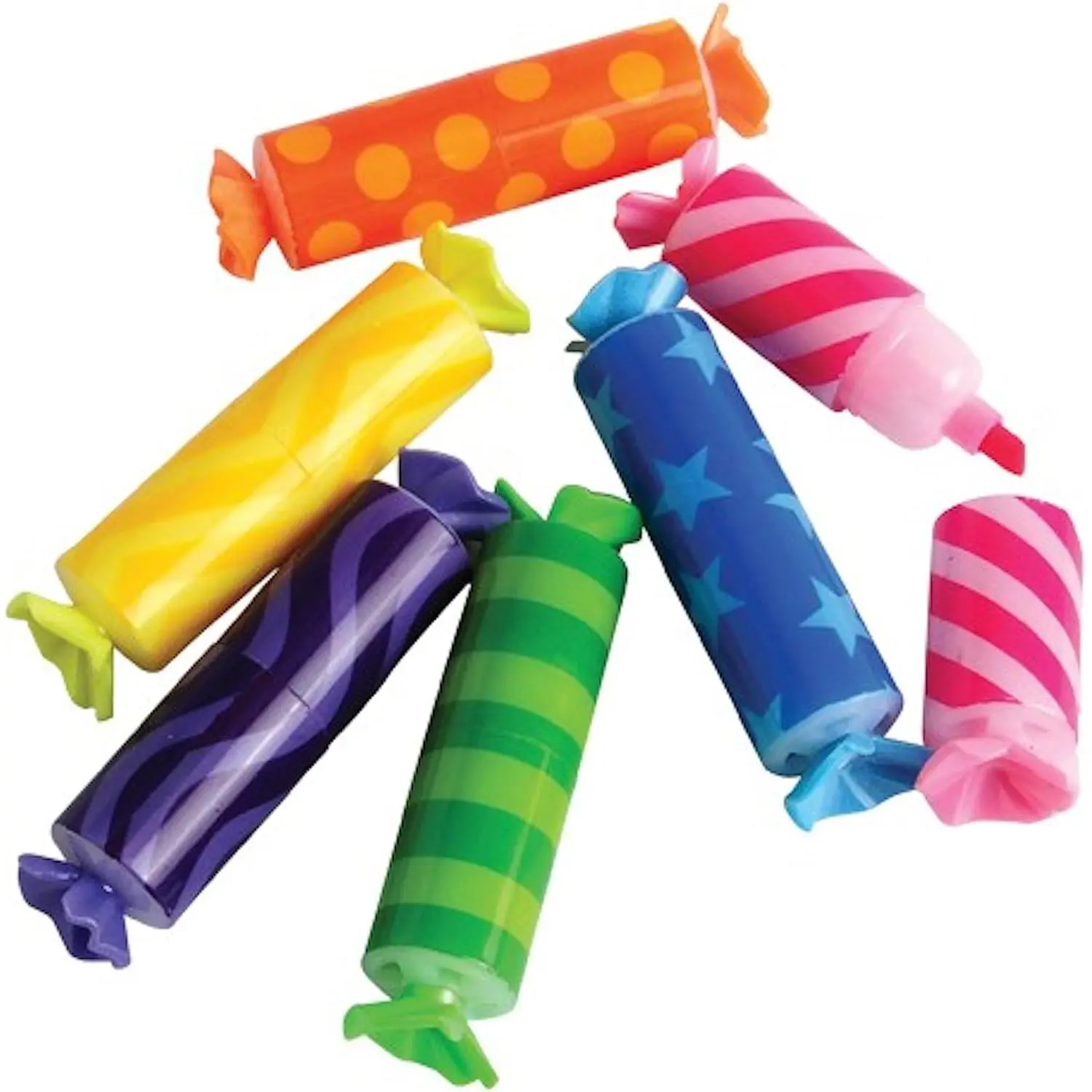 Lot Of 12  Color And Scent Candy Theme Mini Highlighters