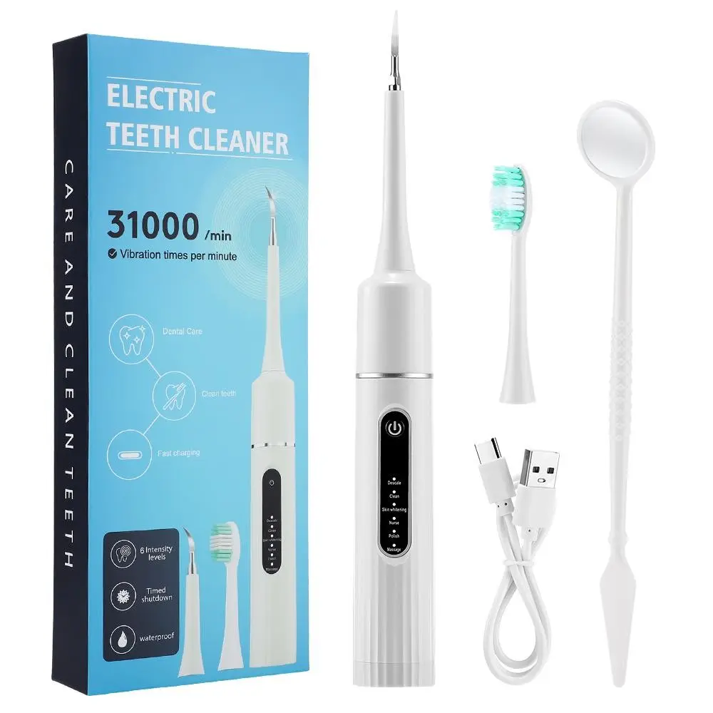 Electric Tooth Cleaning Device, Portable Home Use, Removes Plaque & Calculus, Teeth Whitening, USB Rechargeable, Non-Medical Electric Toothbrush
