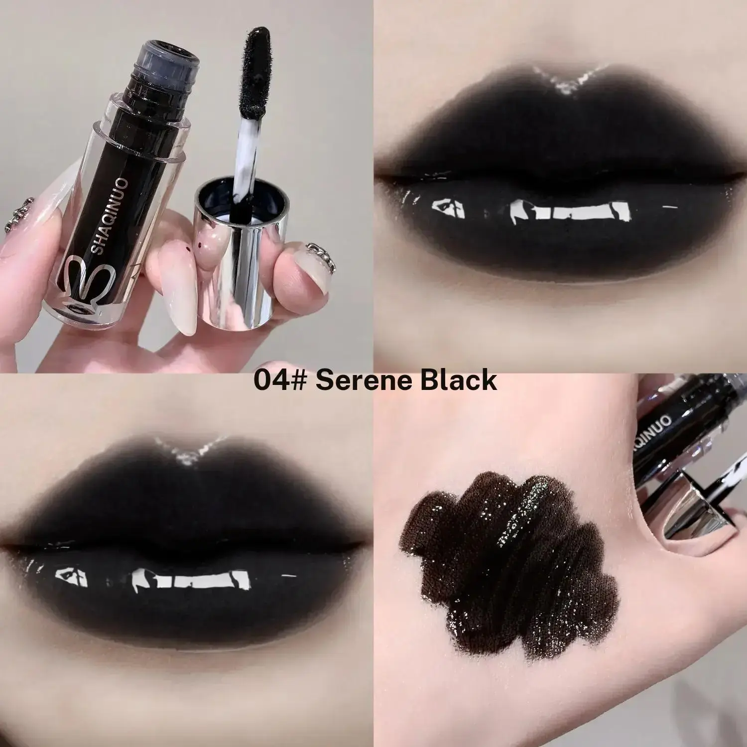 Gothic Shimmer Lip Gloss, Moisturizing Nude Lip Gloss, Liquid Lip, Long-Lasting Lightweight Water-Gloss Mirror Finish, Natural Makeup