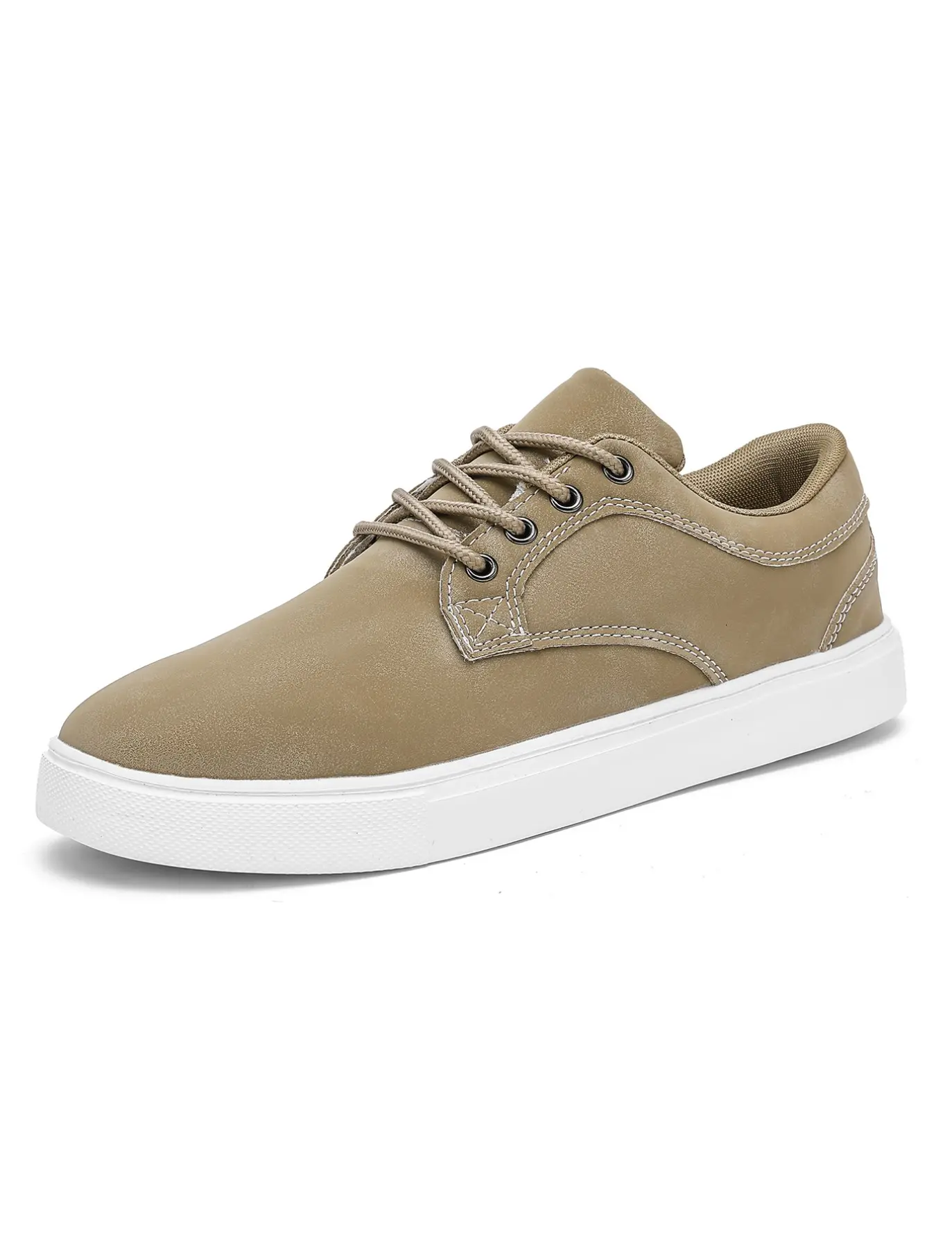 Men's Low Top Board Shoes, Vintage Casual Skate Shoes, Soft Velvet Upper, Adjustable Laces, Comfortable Rubber Sole, Perfect for Daily Wear