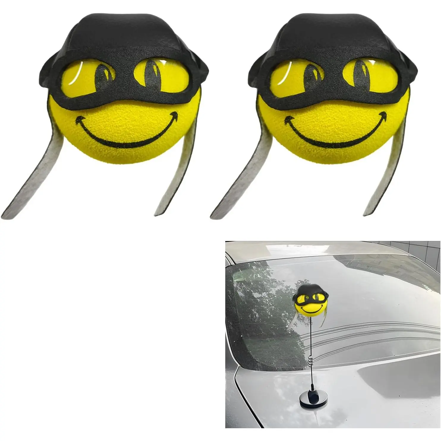Antenna Topper, Funny  Antenna Ball Automotive Roof Toppers, Cute  EVA  Ball Exterior Decoration for   Antennas,   Accessories