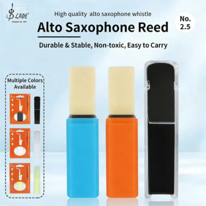 Slade Rd76 High-End Resin Saxophone Reed, 2.5 Size Alto Saxophone Reed, Premium Quality, Single Pack, Perfect for Musicians