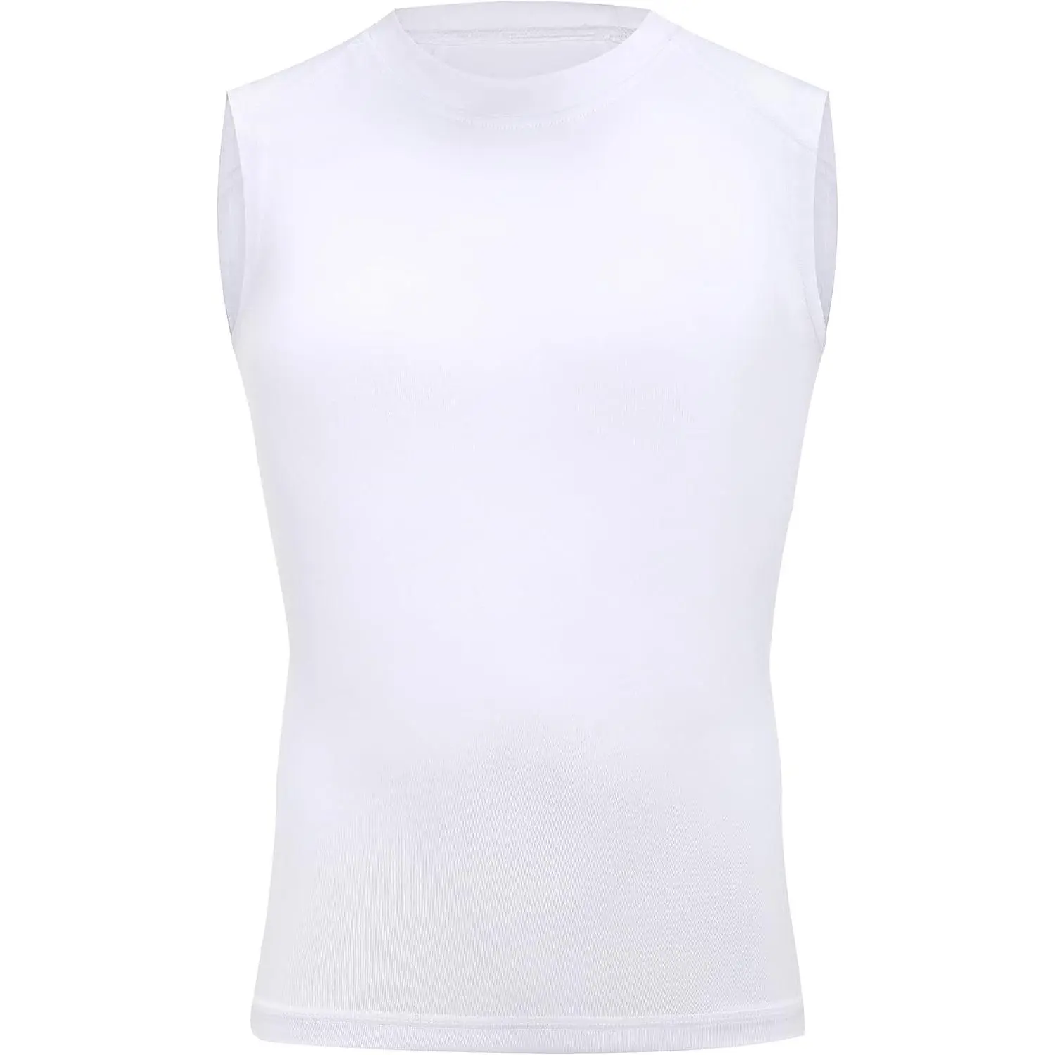 Youth Sleeveless Compression Shirt Boys Athletic Tank Tops Kids Basketball Football Undershirt