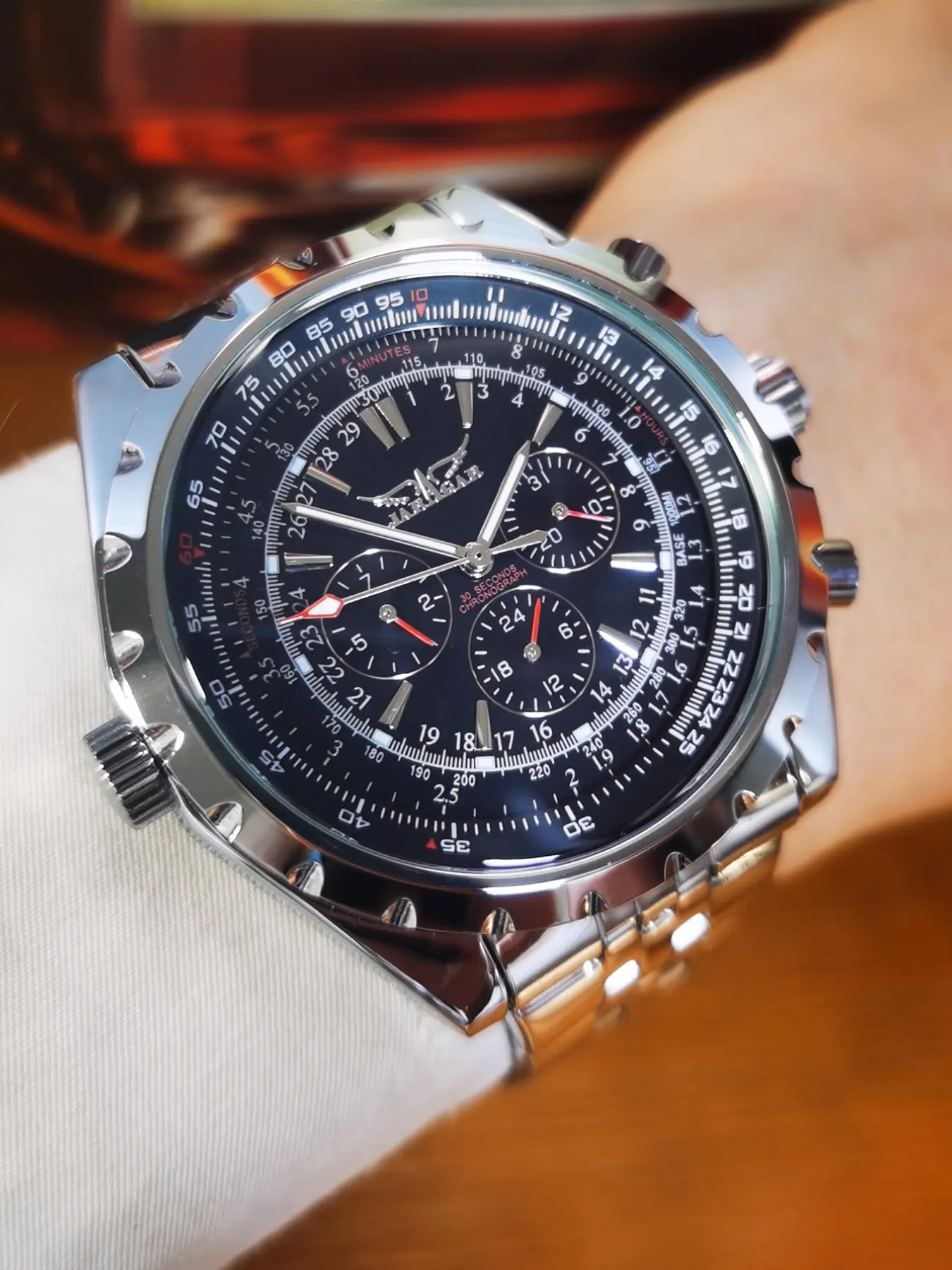 1pc Fashion Mens Watches Multifunctional Date Display Luminous Hands Top Brand Leather Strap Business Casual Automatic Mechanical Watch Sports Wristwatches