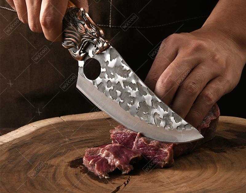 6PCS Handmade Forged Professional Kitchen Chef Knife Set Stainless Steel Butcher Boning Cutting Knives Vegetable Chopper