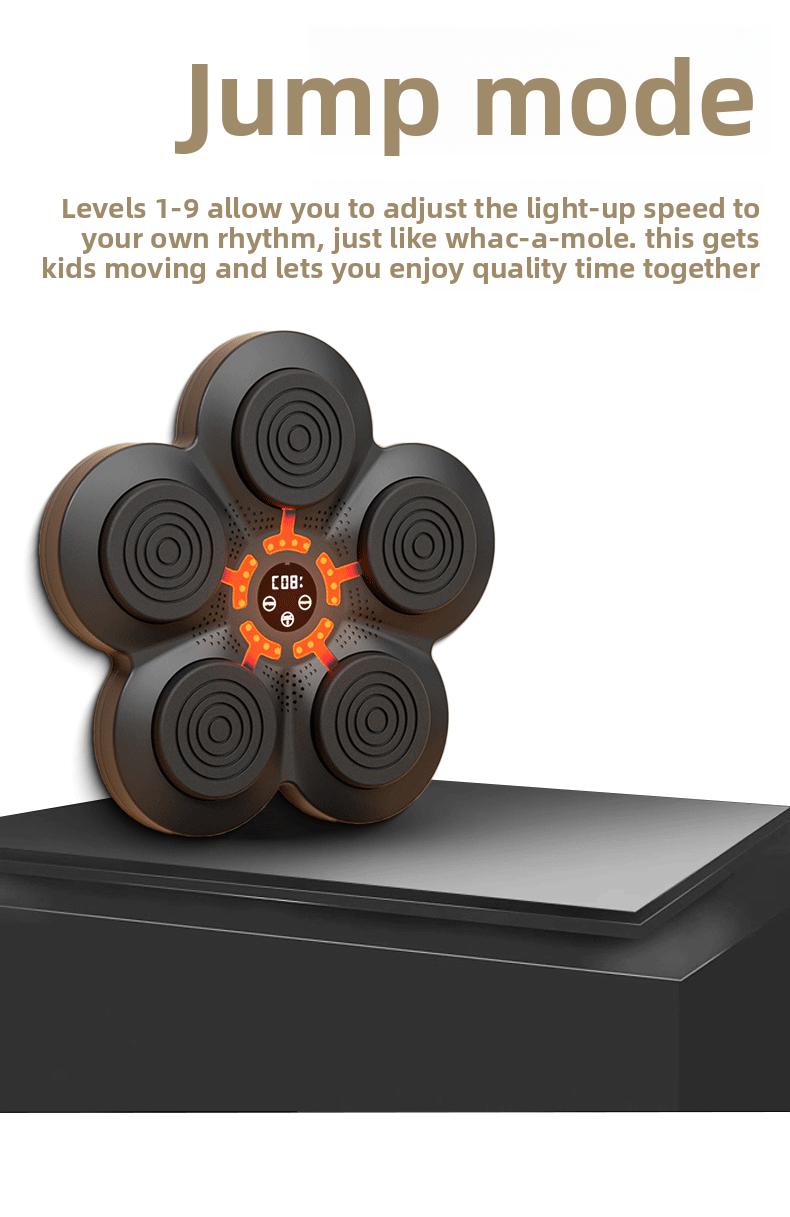 Smart Music Electronic Punching Bag Wall Target Home Boxing Trainer with Music for Kids Adults Fitness Training Punching Machine Equipment