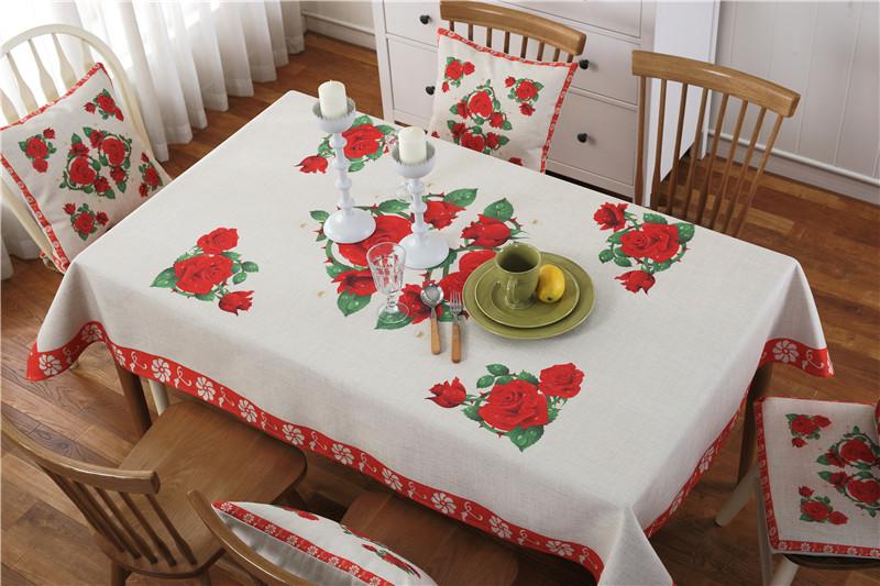 Imitation Linen Dining Chair Cushion, Seat Pad, Backrest Cushion, Pillowcase, Tablecloth, Multi-Purpose Cover Towel