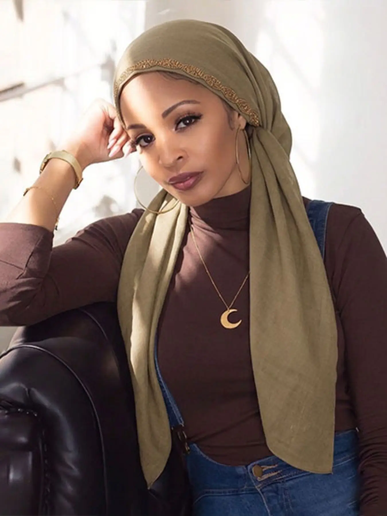 Lightweight Breathable Hijab, Micro-Flash Headscarf Hat, Loose Fit Summer Wrap, Ideal for Daily Wear, Comfortable Muslim Hijab, Tignon Scarf, Muslim Headscarf
