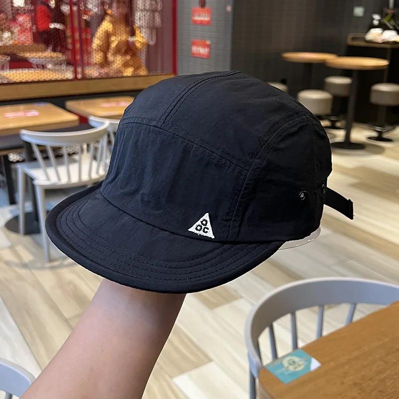 Lightweight Quick Dry 5-Panel Breathable Baseball Cap Nylon Outdoor Hat with Adjustable Strap for Hiking Running and Fishing