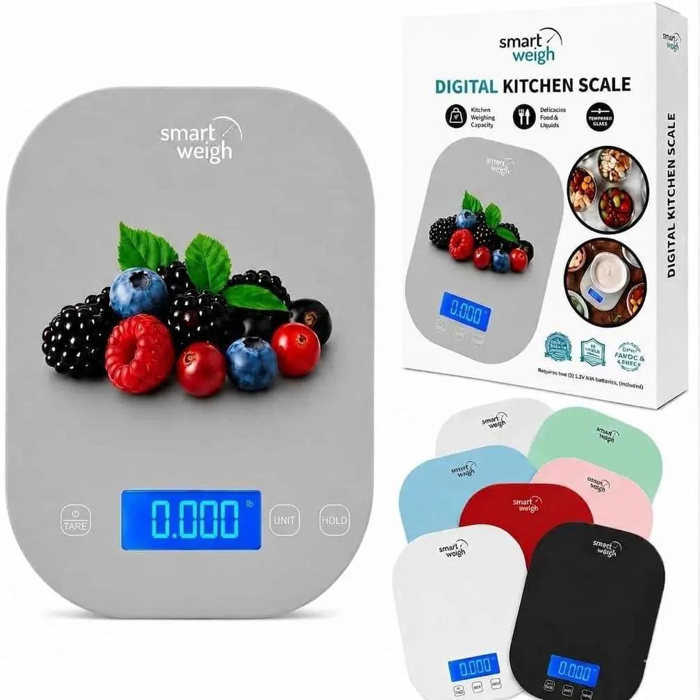 Weigh Gray for Cooking, Weight Loss, Calorie Tracking, Baking, Food Portion, and Meal Prep - Measurements in Grams and Ounces