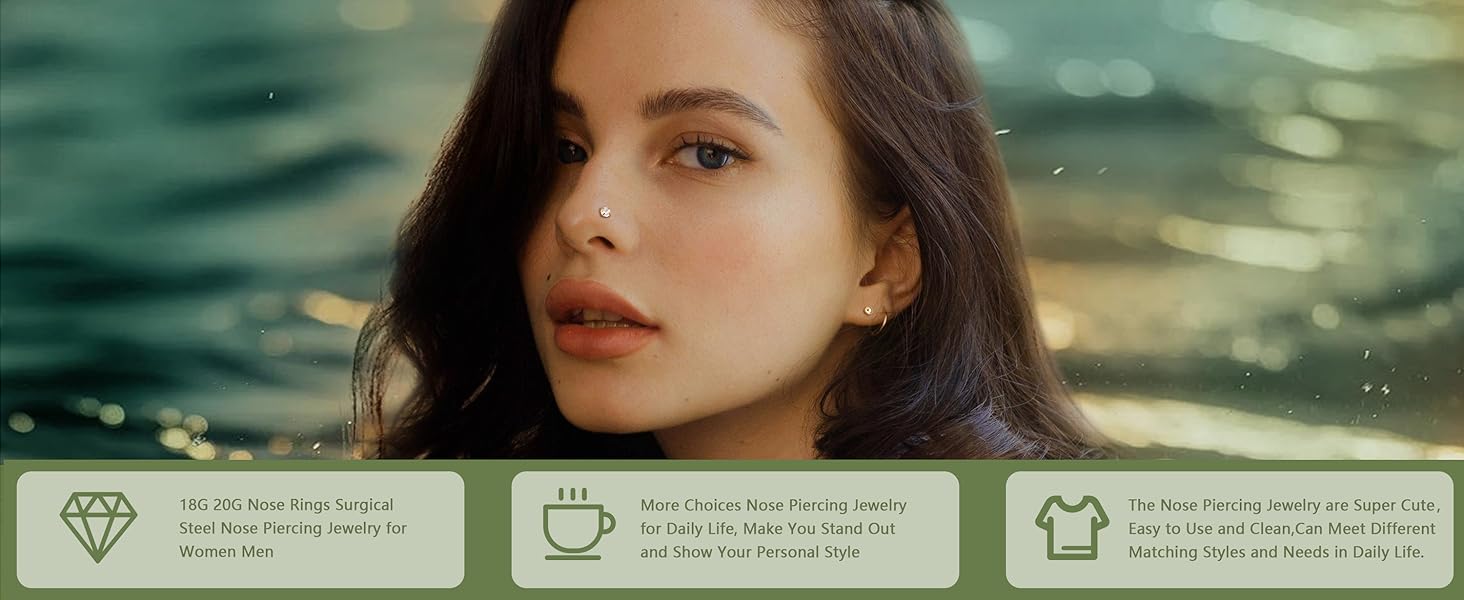 Trendy Summer Nose Studs Nose Rings 18G Nose Rings Studs Gold Small Nose Studs - L Shaped Corkscrew Hoop Nose Ring - CZ Butterfly Heart Flower 316L Surgical Steel Tiny Nostril Nose Piercing Jewelry for Women Men 11Pcs Trendy Summer Nose Studs Nose Rings 18G Nose Rings Studs Gold Small Nose Studs - L Shaped Corkscrew Hoop Nose Ring - CZ Butterfly Heart Flower 316L Surgical Steel Tiny Nostril Nose Piercing Jewelry for Women Men 11Pcs